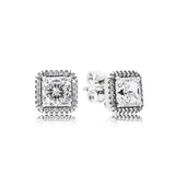 925 Sterling Silver Jewelry Set - Pendant Earrings Ring Necklace