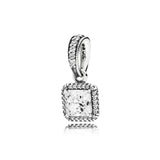 925 Sterling Silver Jewelry Set - Pendant Earrings Ring Necklace