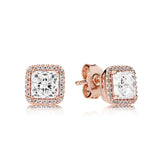 925 Sterling Silver Rose Beads Jewelry Set