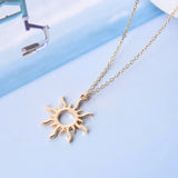 Sun Goddess Alloy Collarbone Necklace for Mom Girlfriend