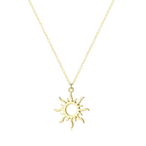Sun Goddess Alloy Collarbone Necklace for Mom Girlfriend