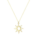 Sun Goddess Alloy Collarbone Necklace for Mom Girlfriend
