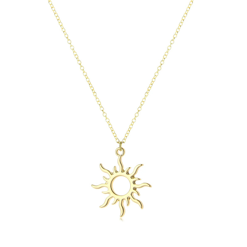 Sun Goddess Alloy Collarbone Necklace for Mom Girlfriend