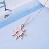 Sun Goddess Alloy Collarbone Necklace for Mom Girlfriend