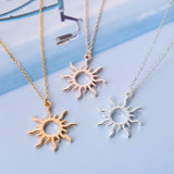 Sun Goddess Alloy Collarbone Necklace for Mom Girlfriend