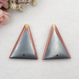 Hematite with Cold Sand Sun Sitare ,Yellow Opal Earring Bead Sets
