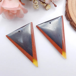Hematite & Yellow Opal Earring Bead Sets for Jewelry