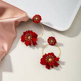 Sweet Ceramic Pearl Earrings for Women