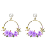 Sweet Ceramic Pearl Earrings for Women