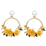 Sweet Ceramic Pearl Earrings for Women