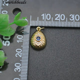Copper Plated Eye Charms for DIY Earrings Bracelet