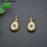 Copper Plated Eye Charms for DIY Earrings Bracelet