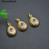 Copper Plated Eye Charms for DIY Earrings Bracelet