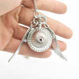 Movie Ball Keychain Watch Metal Alloy Pocket Watch Keyring Leather Band