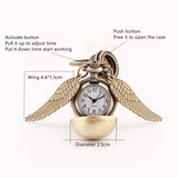 Movie Ball Keychain Watch Metal Alloy Pocket Watch Keyring Leather Band