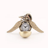 Movie Ball Keychain Watch Metal Alloy Pocket Watch Keyring Leather Band