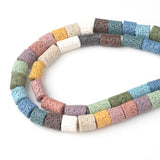 Volcanic Rock Beads Cylindrical Loose Beads DIY Necklace Brace