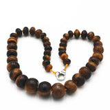 Natural Crystal Malachite Tiger Eye Round Beads for DIY Jewelry Making