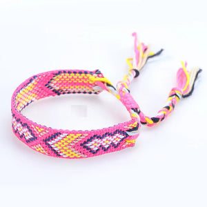 Ethnic Style Colorful Tassel Bracelet for Parties