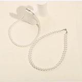 Freshwater Pearl Necklace Women's Light Titanium Steel