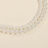 Freshwater Pearl Necklace Women's Light Titanium Steel