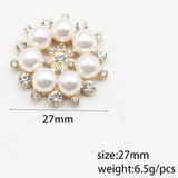 Pearl Snowflake Hair Accessories DIY Alloy Headwear