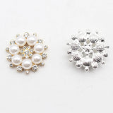 Pearl Snowflake Hair Accessories DIY Alloy Headwear