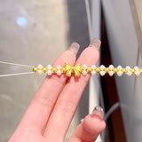 Princess Bow Tie Bracelet Girl Pearl Hand String Woven Hand Rope Bracelet