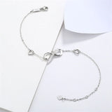 S925 Sterling Silver 8-char Cross Bracelet, Europe and America
