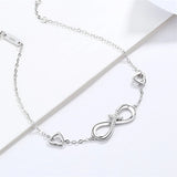 S925 Sterling Silver 8-char Cross Bracelet, Europe and America
