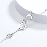 S925 Sterling Silver 8-char Cross Bracelet, Europe and America