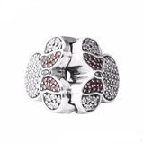 Silver Charms Girl & Boy Ears Clips For European Charms Bracelets