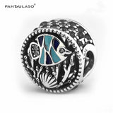 Enamel Fish Charm for European Charms Bracelets