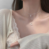 Silver Sparkling Clavicle Chain Choker Necklace Collar Women Jewelry