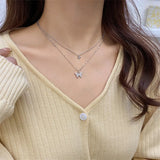 Silver Sparkling Clavicle Chain Choker Necklace Collar Women Jewelry