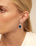 925 Silver Pearl Circle Pin Earrings