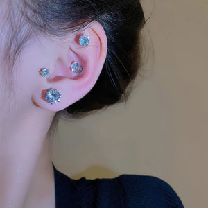 Crystal Magnetic Ear Clips for Women