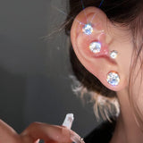 Crystal Magnetic Ear Clips for Women