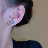 Crystal Magnetic Ear Clips for Women