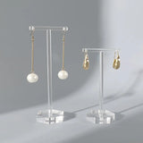 Clear Acrylic Earrings Display Holder T Shape Showcase