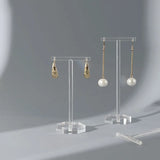 Clear Acrylic Earrings Display Holder T Shape Showcase