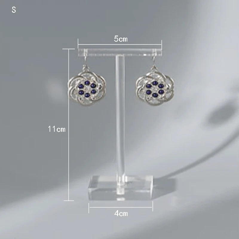 Clear Acrylic Earrings Display Holder T Shape Showcase