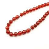 Natural Agate Gemstone Beads Rosary Muslim Misbaha Red Bracelet Pendant Box