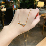 Animal Shape Collarbone Necklace Titanium Steel Jewelry Gift