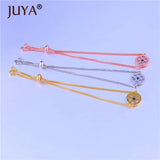 Round Shell Evil Eye Charm Chain Lucky Bracelets For Women Ladies Jewelry