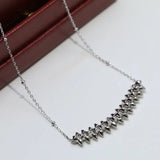 925 Sterling Silver Rivet Necklace Women's Jewelry Party