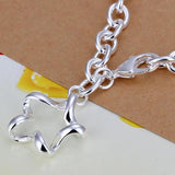 Star Pendant 925 Sterling Silver Bracelet for Women Wedding Party Jewelry