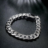 Geometry Chain 925 Sterling Silver Bracelets for Wedding Party Jewelry