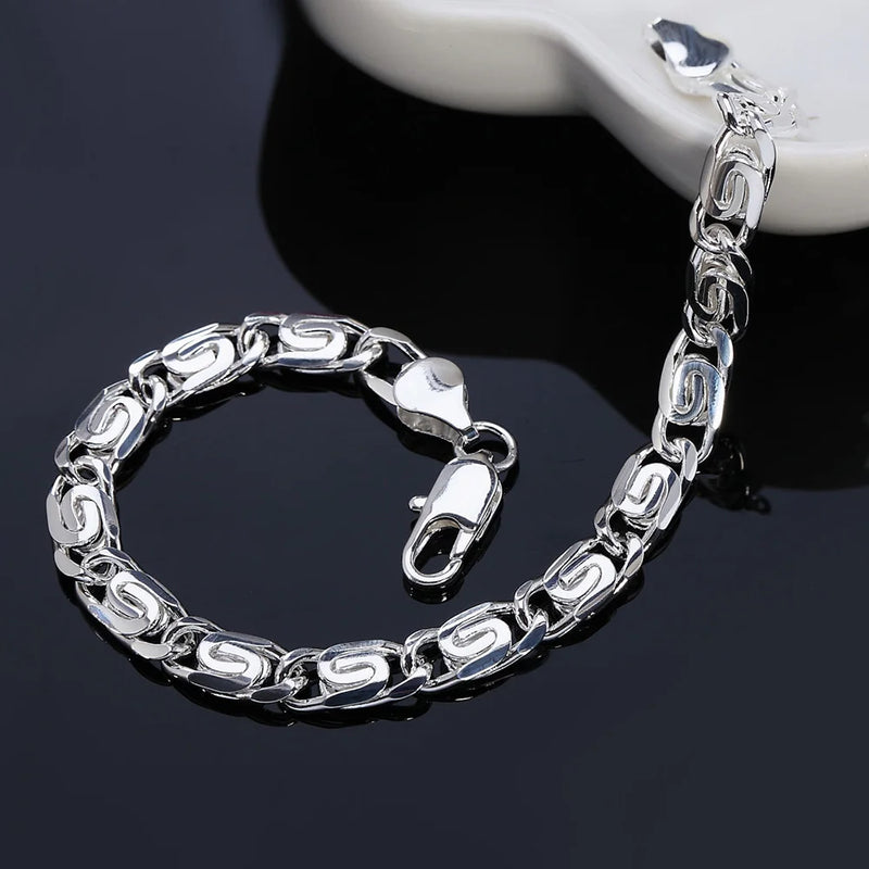 Vintage 925 Sterling Silver Bracelet for Women