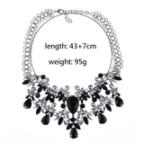 Crystal Flower Necklace Collarbone Chain Cross-border Accessory